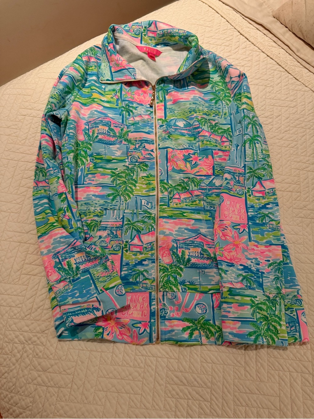 Lilly Pulitzer Honda Classic Zip Jacket. Size S. NWOT